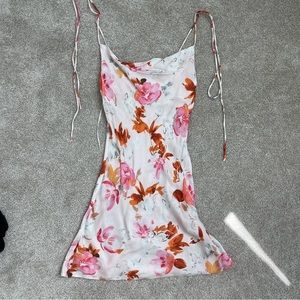 Zara Silk Floral Mini Dress